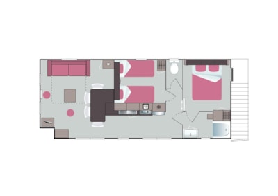 Cottage Cap Deseo 35 m² Semi-covered terrace - air conditioning - TV — 3