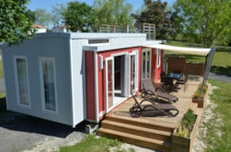 Huuraccommodatie(s) - Cottage Cap Deseo 40 M² - Halfoverdekt Terras - Airconditioning - Tv - Camping Du Bois De Reveuge