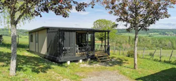 Mietunterkunft - Hutte Ottawa  35M² - Überdachte Terrasse - Camping Du Bois De Reveuge