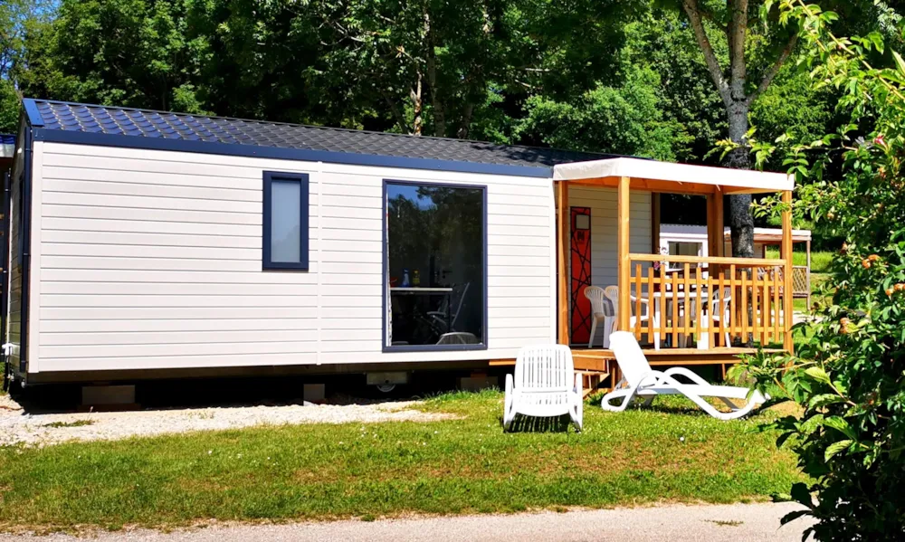 Location - Cottage Malaga 27M² (Terrasse Couverte + Clim) - Camping Du Bois De Reveuge