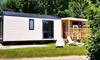 Mietunterkunft - Cottage Malaga 27M² (Überdachte Terrasse + Klimaangle) - Camping Du Bois De Reveuge