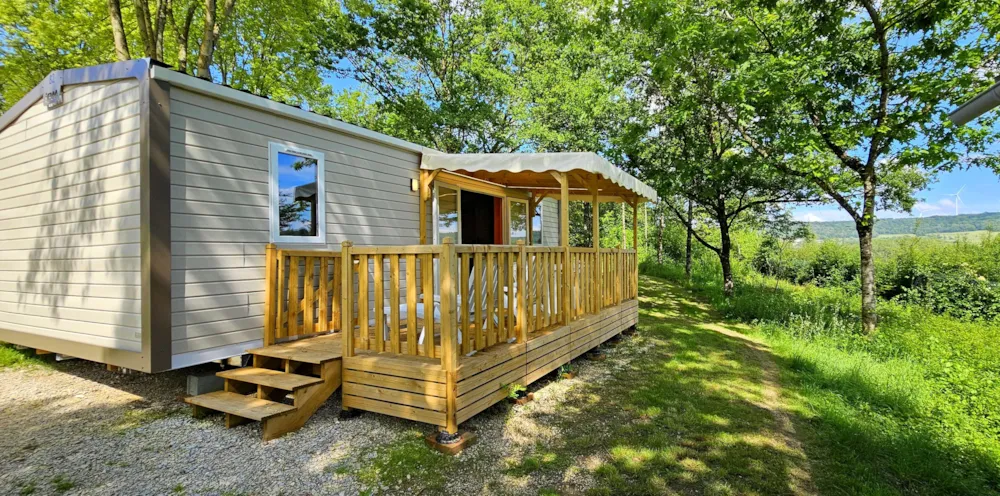 Location - Cottage Agora 36.5M² - 3Ch - Clim- Tv - Terrasse Semi-Couverte - Camping Du Bois De Reveuge