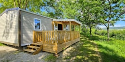 Alojamiento - Cottage Agora 36.5M² - Air-Co + Half-Covered Terrace - Camping Du Bois De Reveuge