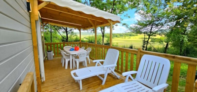 COTTAGE AGORA 33 m² - Air-co + TV + half-covered terrace — 2
