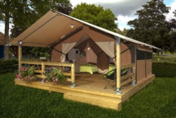 Alojamiento - Lodge Victoria 30M² / 2 Habitaciones (Sin Baño) - Camping Ruisseau du Treil