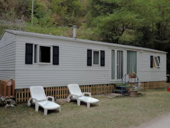 Accommodation - Mobile Home Cottage (11.5 X 3.7M) 3 Bedrooms / 2 Bathroom - Camping Ruisseau du Treil