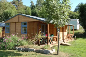 Mietunterkunft - Chalet Nature 32M² / 3 Zimmer - Terrasse - Camping*** Le Repos du Baladin