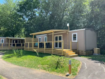 Mietunterkunft - Mobil-Home Privilege - 3 Rooms - 2 Bathrooms - Dishwasher - Wifi - Barbecue - Camping*** Le Repos du Baladin