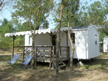 Mietunterkunft - Mobilheim Domino 25M² Klimaanlage + Überdachte Terrasse 10M² - Camping de la Vallée
