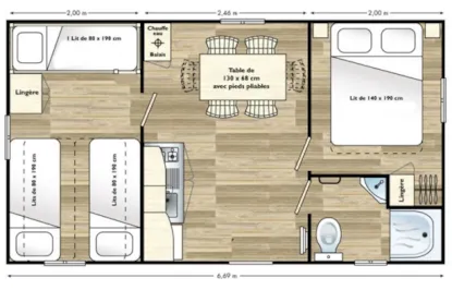 Casa Mobile Domino 25M² + Terrazzo Coperto 10M²