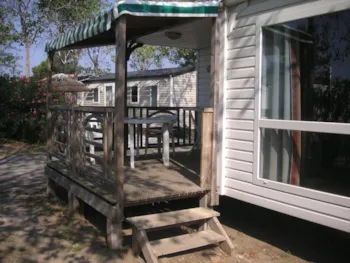 Mietunterkunft - Mobilheim Loggia 25M² Klimaanlage + Halbüberdachte Terrasse 8M² - Camping de la Vallée