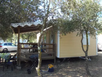 Mietunterkunft - Mobilheim Supermercure 29M² Klimaanlage + Überdachte Terrasse 10M² - Camping de la Vallée
