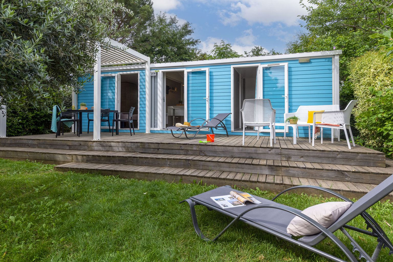 Mietunterkunft - Cottage Burano 2 Zimmer Premium - Camping Sandaya Soleil Vivarais