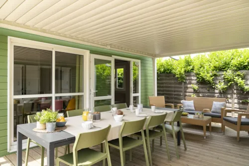 Mietunterkunft - Cottage  Family 4 Zimmer Premium - image n°2 - Camping Sandaya Soleil Vivarais