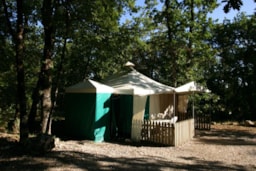 Huuraccommodatie(s) - Bungalowtent 2 Slaapkamers - Camping Naturiste Les Manoques