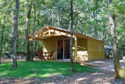 Huuraccommodatie(s) - Cabane Lodge - Voor Mindervaliden - Camping Naturiste Les Manoques