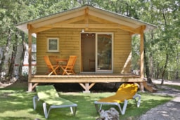 Location - Cabane Lodge - Camping Naturiste Les Manoques