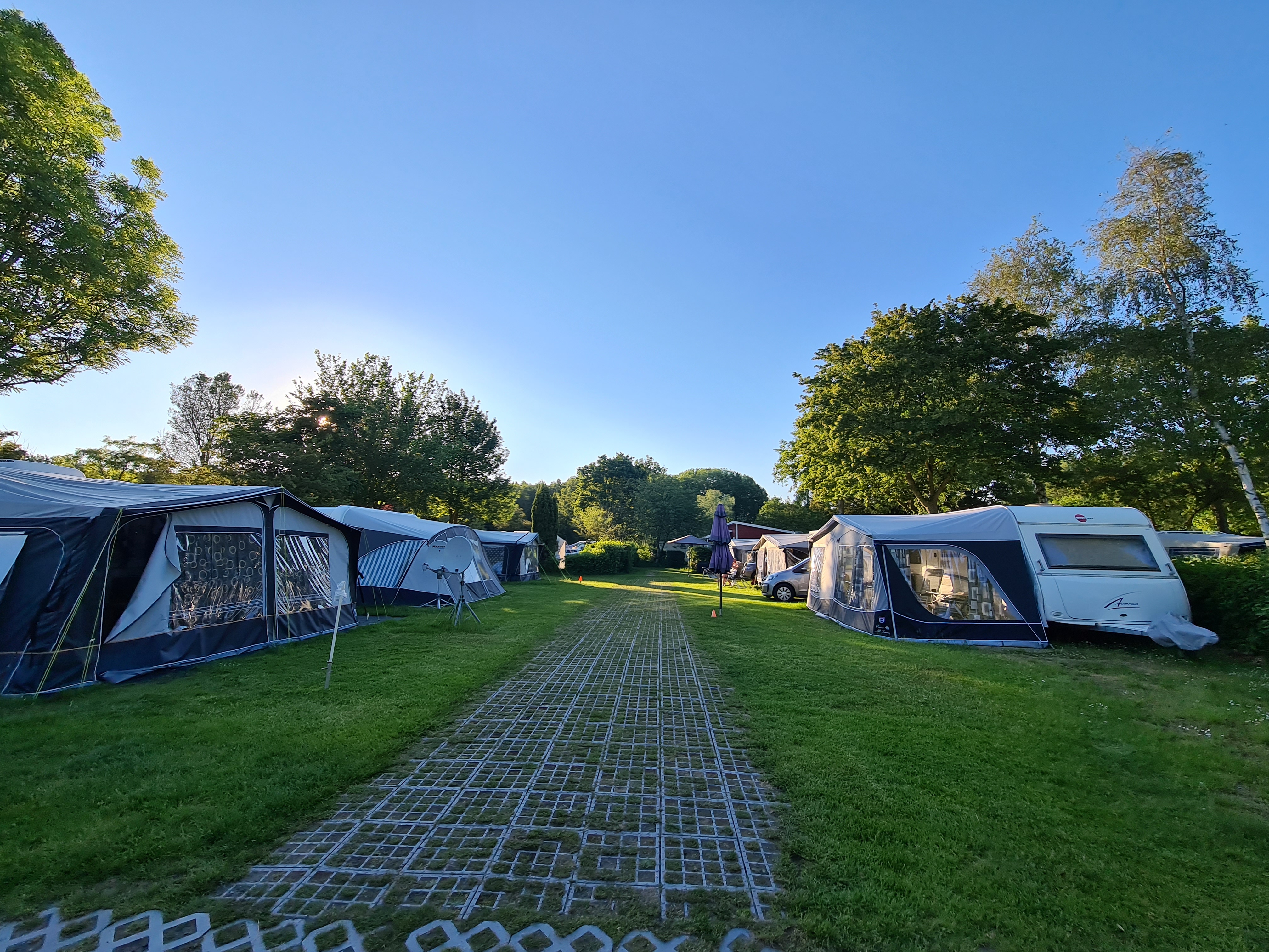Emplacement - Comfortplaats Caravanne (Surface Pavée, Alimentation En Eau Et Drainage) - Camping Delftse Hout