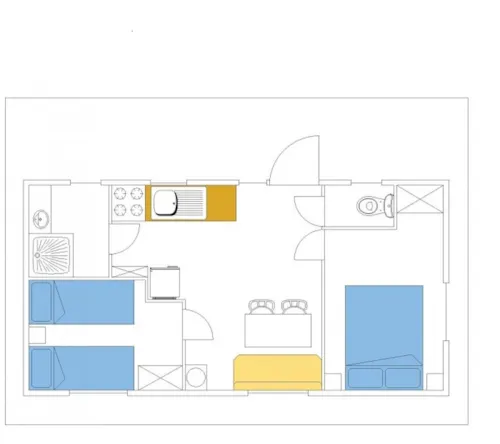 Accommodation - Mobile-Home O'hara 2 Bedrooms - Saturday - image n°4 - Camping des Lacs - Savoie