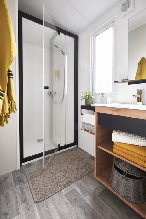 Huuraccommodatie(s) - Stacaravan Venezia 2 Slaapkamers - image n°5 - Camping des Lacs - Savoie