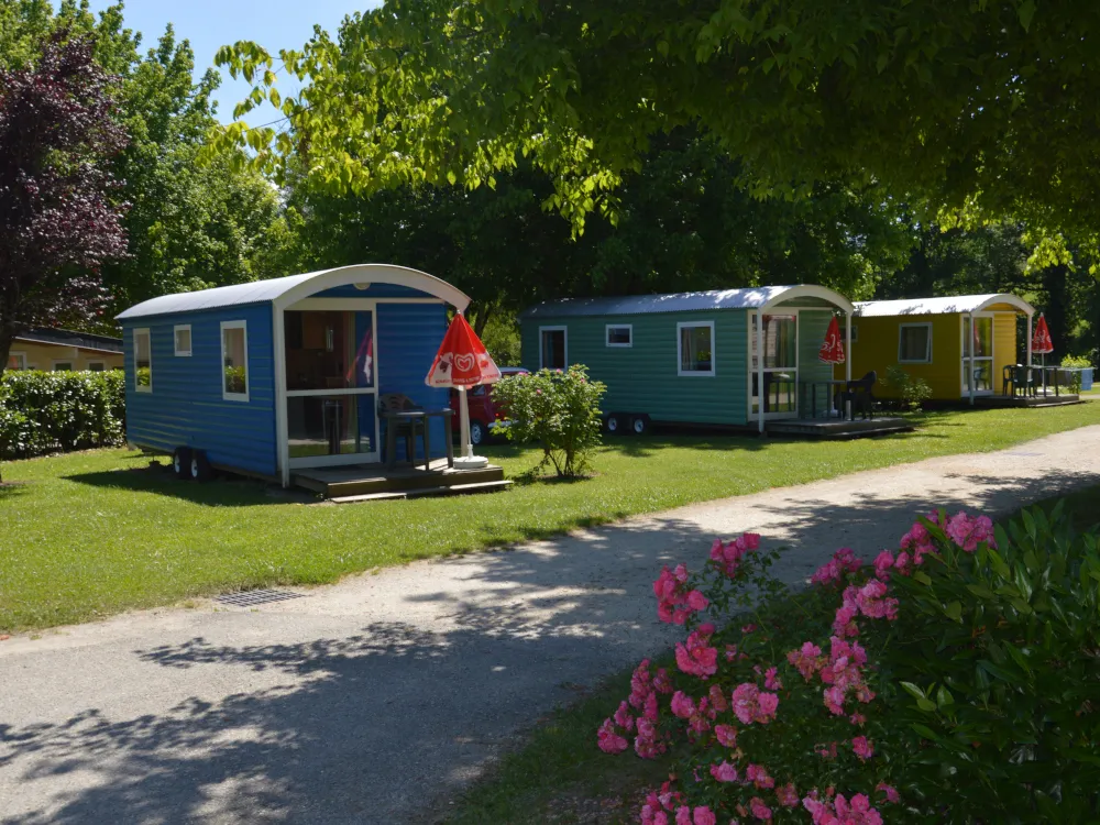 Mietunterkunft - Planwagen - Camping des Lacs - Savoie