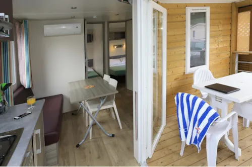 Huuraccommodatie(s) - Stacaravan 2 Kamers - image n°4 - Camping La Pinède - Excenevex