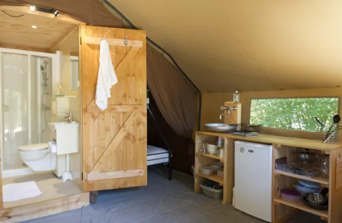 Huuraccommodatie(s) - Trappeur Tent Ii - image n°3 - Camping La Pinède - Excenevex