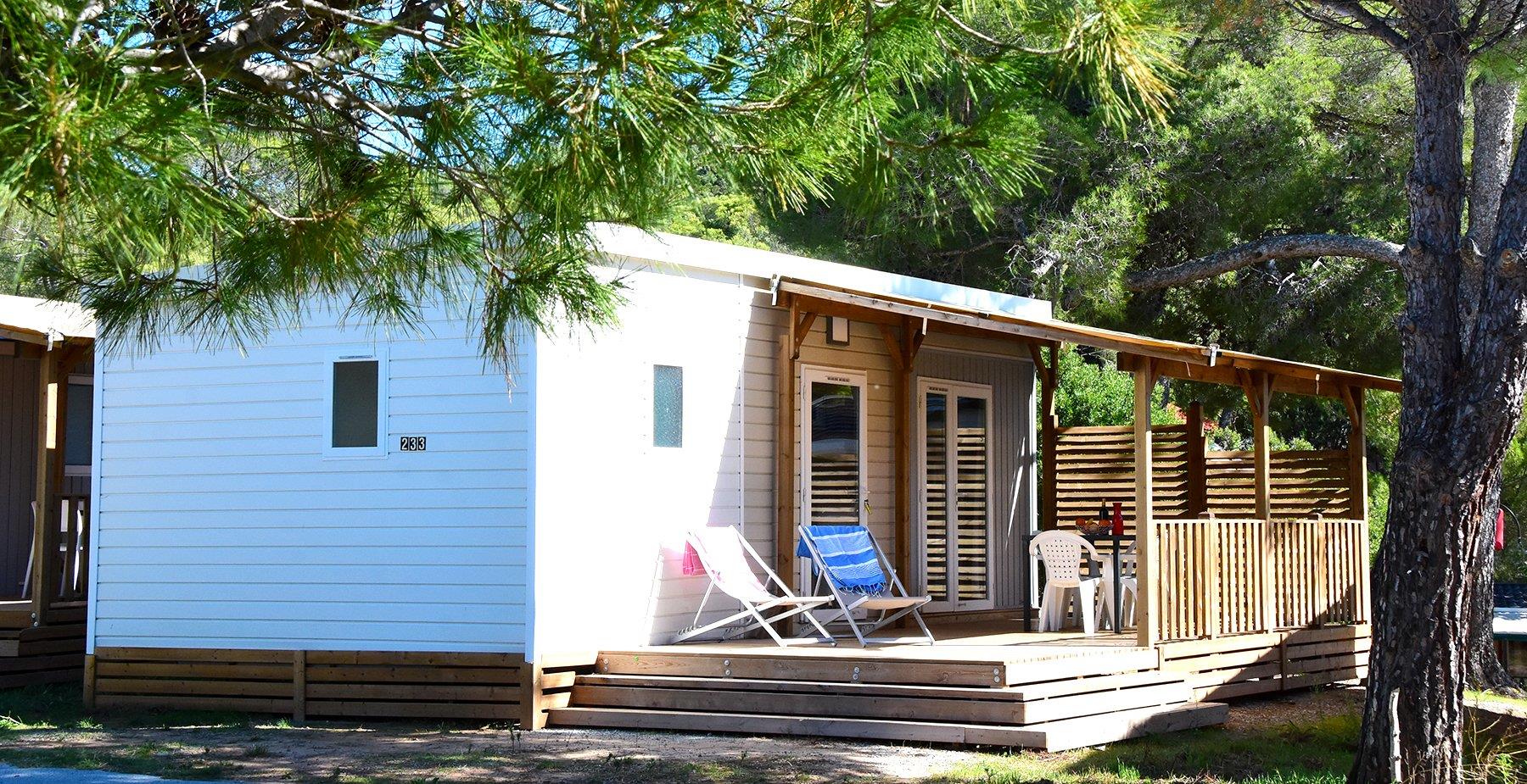 Location - Mobil-Home Semaphore 29M² 2 Chambres - Camping Plage du Dramont