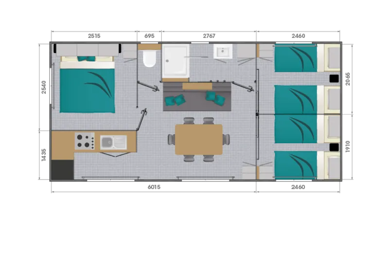 Cottage Belvédère 3 Chambre - Climatisé Premium