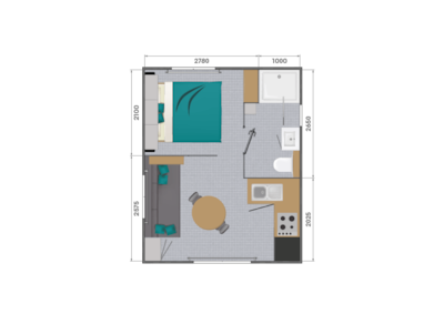 Cottage Belvédère 3 bedrooms - 3 bathrooms - air-conditioning Premium