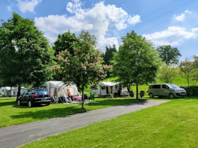 Pitch for tent, caravan or camper incl. power supply — 1