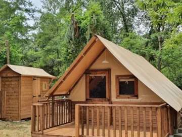 Location - Tente Amazone (Sans Sanitaires) - 2 Chambres - Camping Naturiste Le Couderc