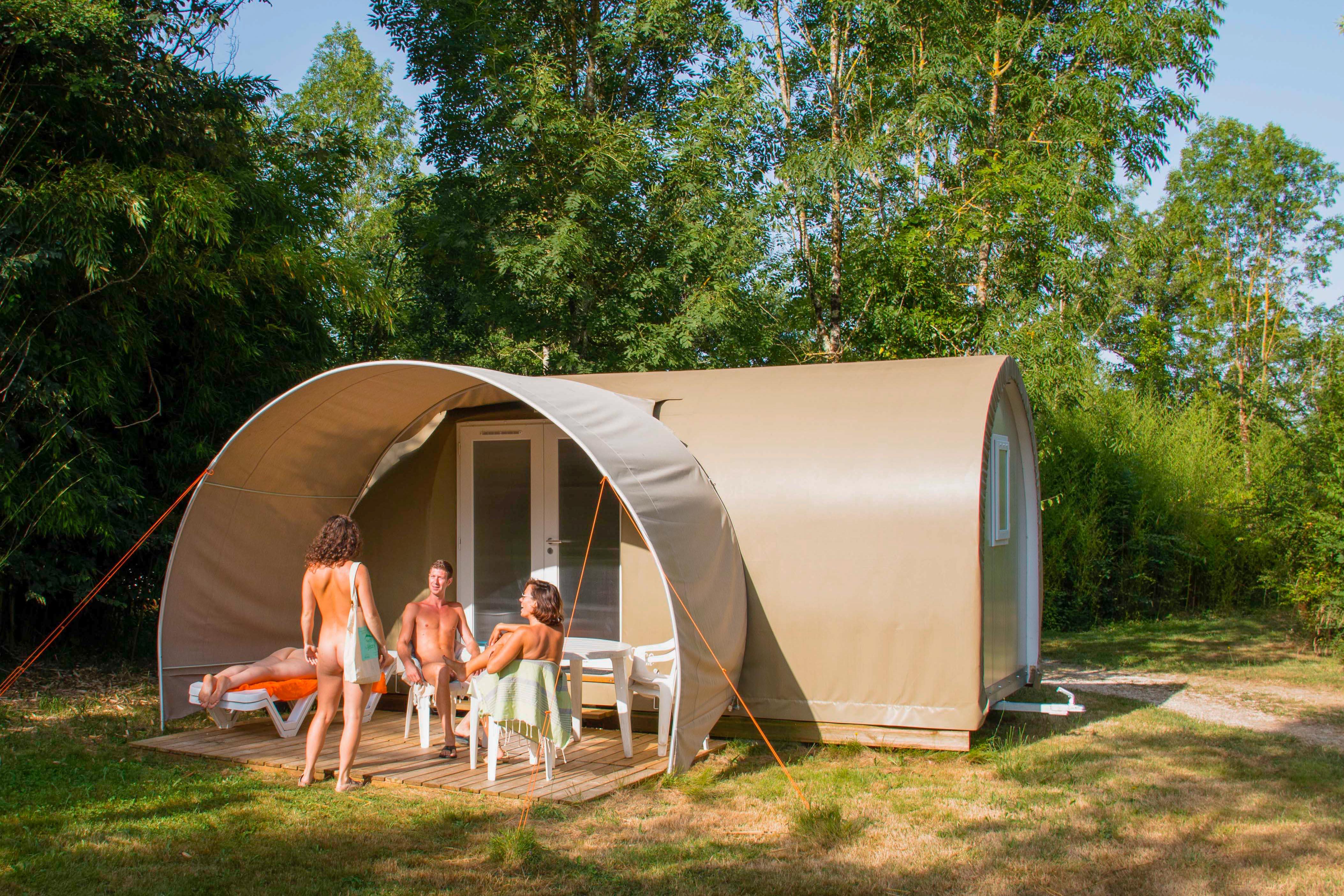 Accommodation - Tent Coco Menthe (Without Toilet Blocks) - Camping Hélio Nature L'Eglantière