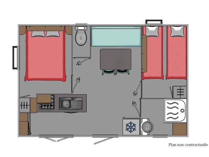 Mobil-Home 2 Chambres (De 35 À 38 M²)