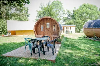 Mietunterkunft - Fass Happy - Camping de Tournus