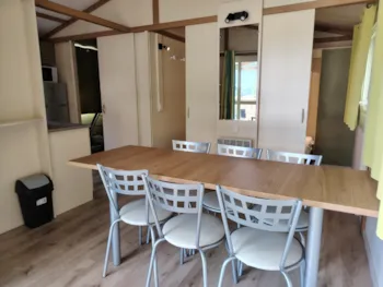 Mietunterkunft - Klimatisiertes Chalet Für 7 Personen - Camping de Tournus