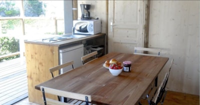 Canvas lodge on pile Standard 34m² - 2 bedrooms - terrace 10m² — 2