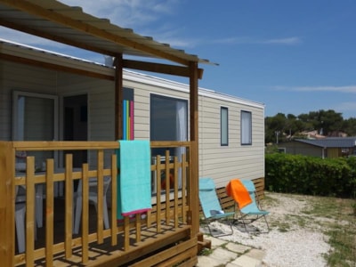 Mobile home ~32m² Facing the sea - 3 bedrooms + air-conditioning