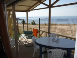 Huuraccommodatie(s) - Chalet Facing The Sea ~31M² - 3 Kamers + Airconditioning - Camping Les Mouettes