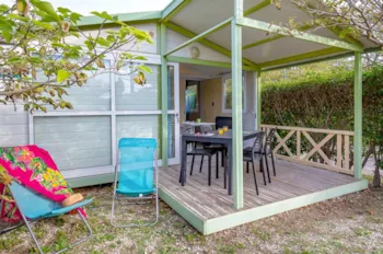 Accommodation - Chalet ~24 M² - 2 Bedrooms + Air-Conditioning - Camping Les Mouettes