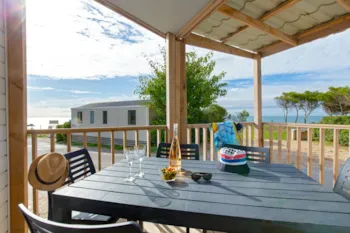 Accommodation - Mobile Home ~28M² - Seaview - 2 Bedrooms + Air-Conditioning - Camping Les Mouettes