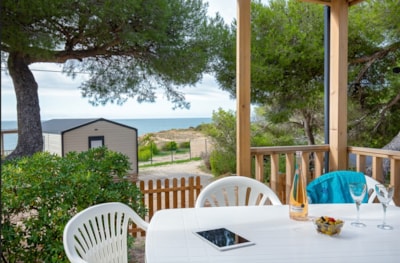 Mobile home ~28m² - Seaview - 2 bedrooms + air-conditioning
