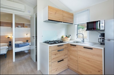 Mobile home ~28m² - Seaview - 2 bedrooms + air-conditioning