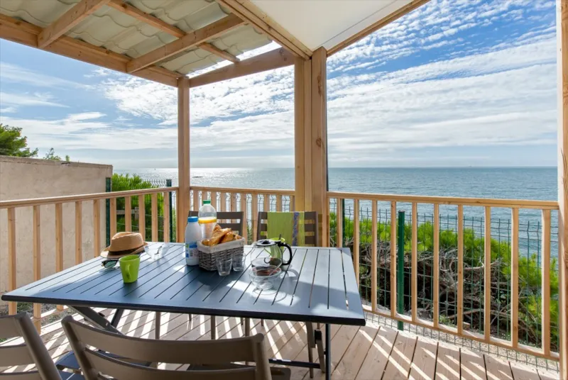 Mobil-Home ~27 M²  Privilege - Face À La Mer - 2 Chambres + Climatisation