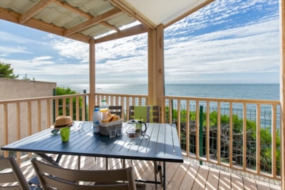 Mobile home ~27 m² PRIVILEGE - Facing the sea - 2 bedrooms + air-conditioning