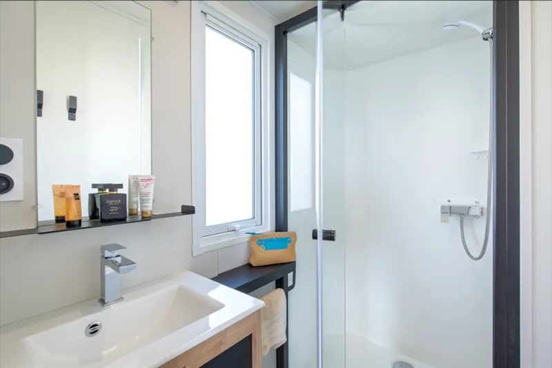Mobil-Home ~27 M²  Privilege - Face À La Mer - 2 Chambres + Climatisation