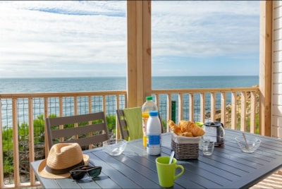 Mobile home ~27 m² PRIVILEGE - Facing the sea - 2 bedrooms + air-conditioning