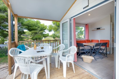 Mobile home ~28m² - Seaview - 2 bedrooms + air-conditioning