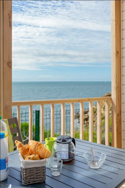 Mobile home ~27 m² PRIVILEGE - Facing the sea - 2 bedrooms + air-conditioning