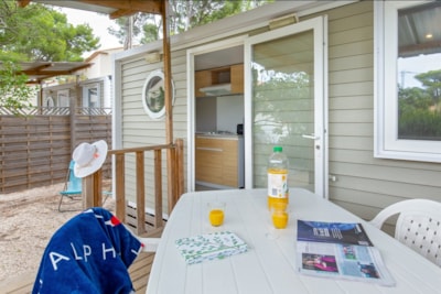 Mobile home ~20m²  - 1 bedroom + air-conditioning